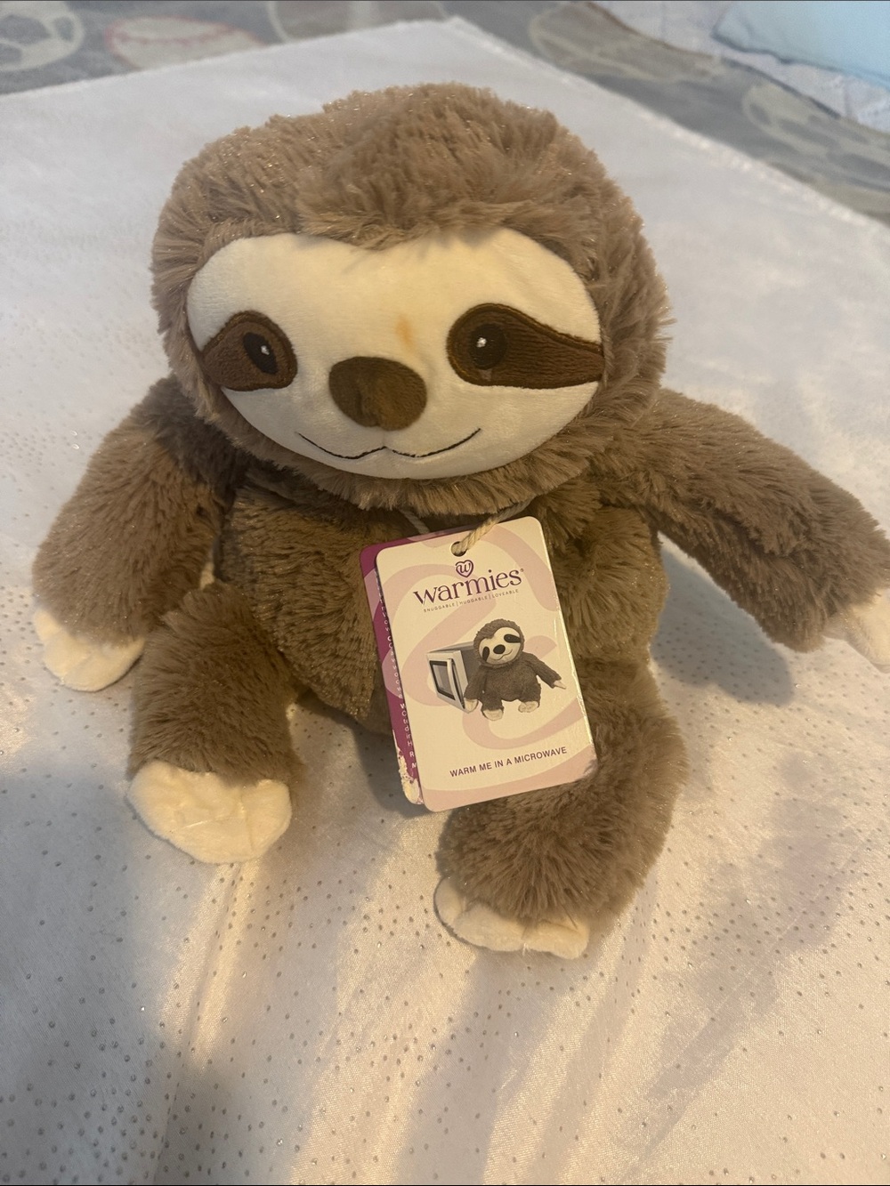 warmies  9” Sloth Stuffed Animal, Microwavable Heated Plushies